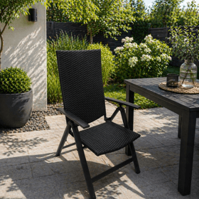 დასაკეცი სკამი OEM JGX-345, Folding Chair, Black