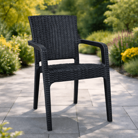 სკამი Comfort LILYUM RATTAN ARMCHAIR CT022, Chair, Antracite