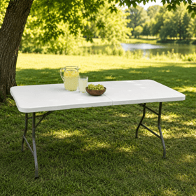 ბაღის დასაკეცი მაგიდა OEM 17051855 HTY005, Folding Table, White