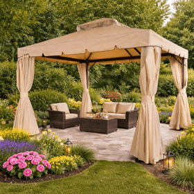 პავილიონი OEM 17051797, 4x4m, Pavilion, Beige