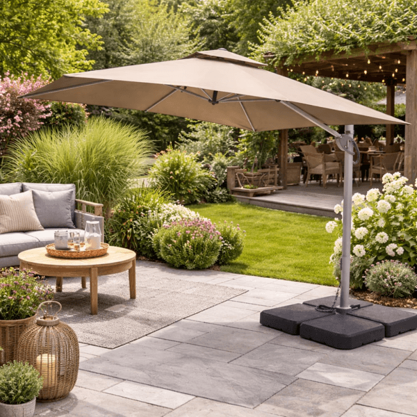 ბაღის ქოლგა OEM 17051800, 3x3m, Garden Umbrella, Beige