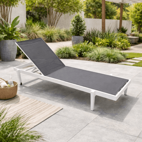 შეზლონგი OEM 17051665, Chaise Lounge, Grey/White
