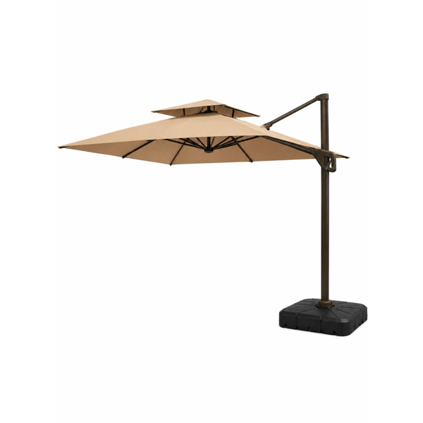 ბაღის ქოლგა განათებით OEM ZT-DK001, Garden Umbrella, Beige