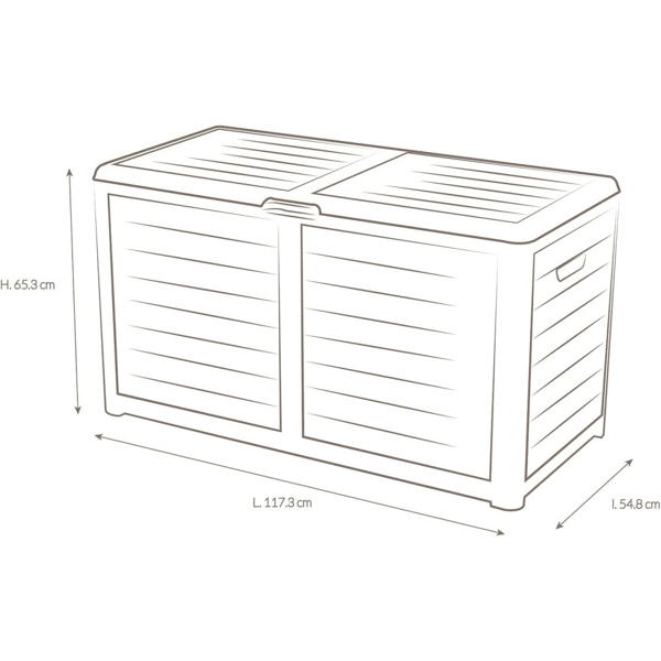 Storage Box OEM MALLE BAYA, 420L, Brown