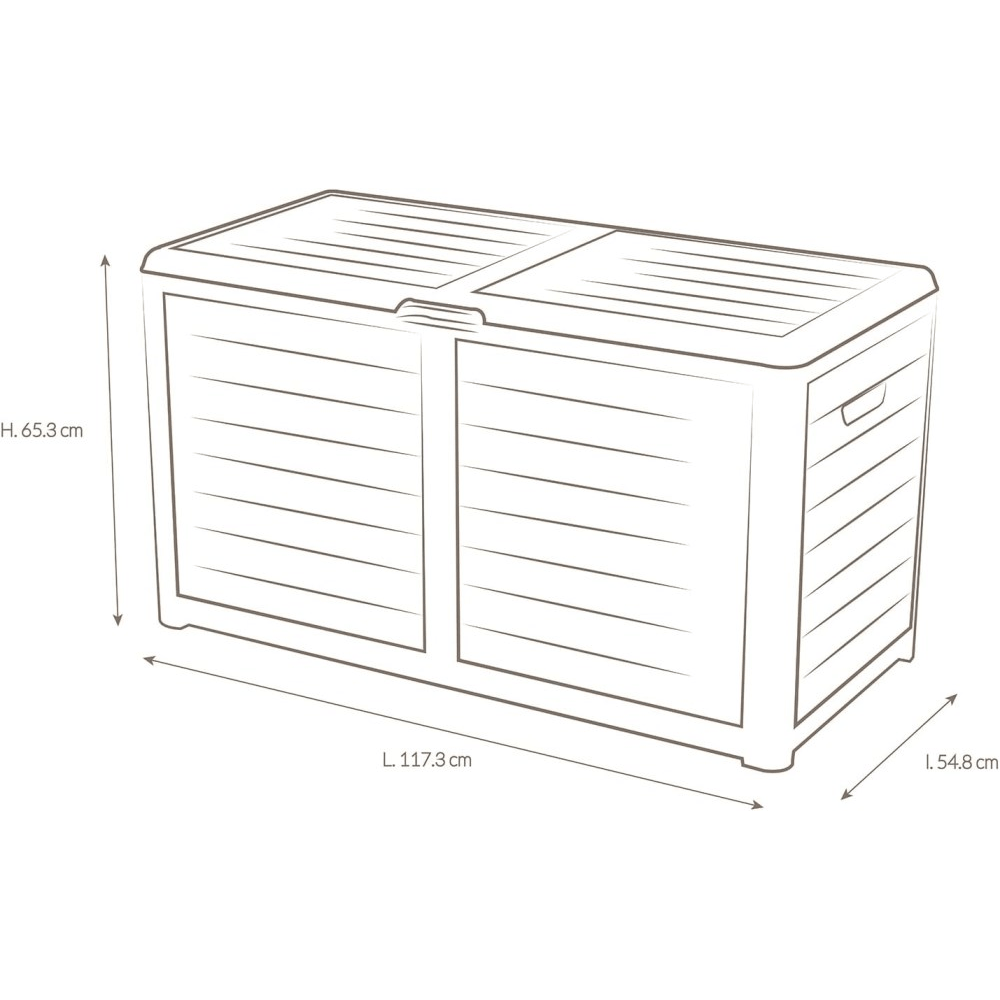 სათავსო ბოქსი OEM MALLE BAYA, 420L, Storage Box, Brown