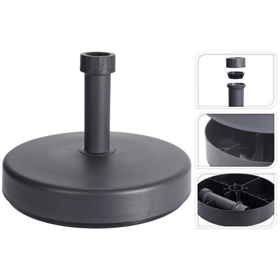 ქოლგის ბაზა Koopman 17051832, Umbrella Stand, Black