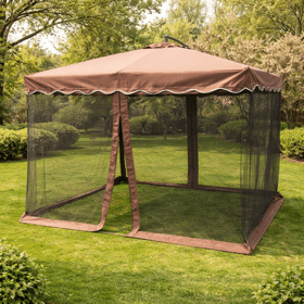 ბაღის ქოლგა OEM JH-567, Garden Umbrella, Brown