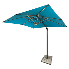 ბაღის ქოლგა განათებით OEM SLX-4 JHA-100KG, Garden Umbrella, Blue