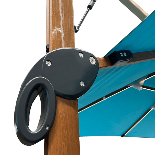 ბაღის ქოლგა განათებით OEM SLX-4 JHA-100KG, Garden Umbrella, Blue