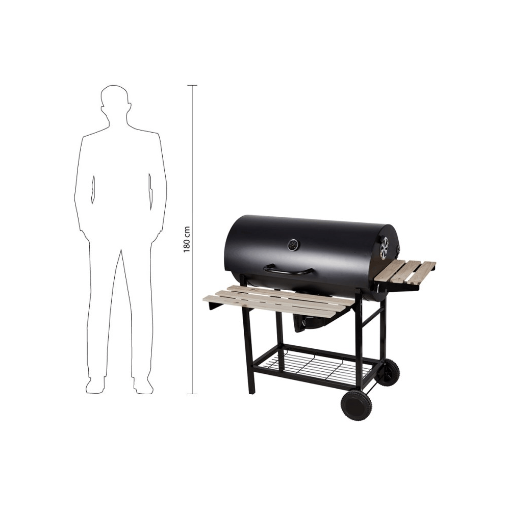 გრილი ნახშირის OEM D001, 10Person, Grill, Black