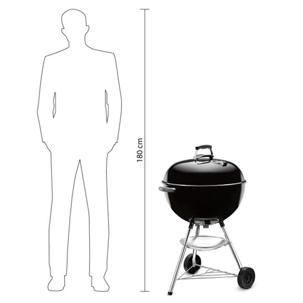Grill Weber Bar-B-Kettle, 8Person, Black