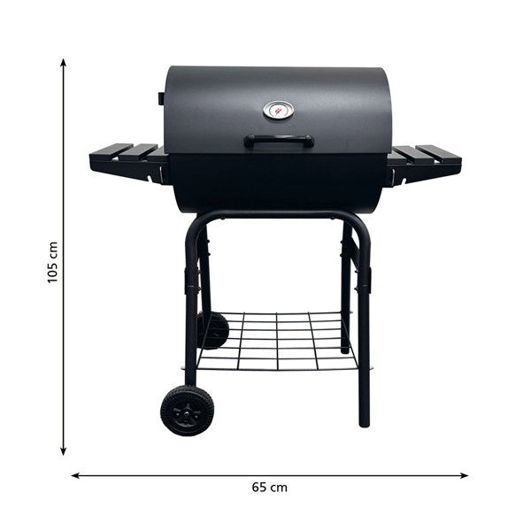 Grill-barbecue BARREL charcoal bbq 550, Black