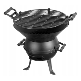 თუჯის გრილი cast iron bbq CLASSIC Æ 36 cm, Grill, Black