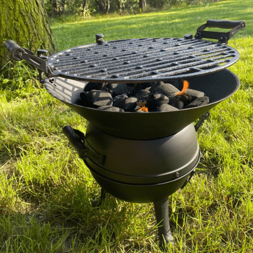 თუჯის გრილი cast iron bbq CLASSIC Æ 36 cm, Grill, Black