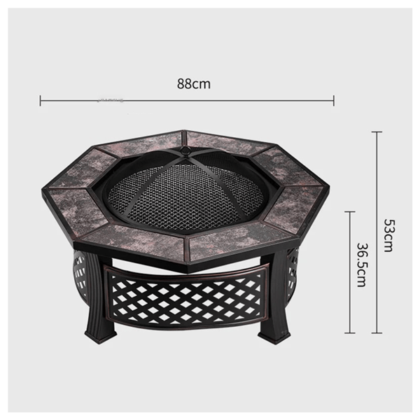 გრილი-ბარბექიუ OEM 17072923, Grill-BBQ, Black