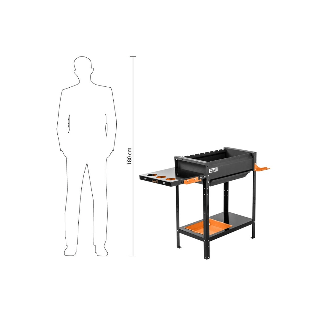 Grill Helios SMART-600 Optima, 9Person, Black