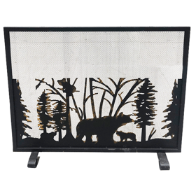 ბუხრის მისაფარებელი OEM 17072985, 60x80cm, Fireplace cover, Black