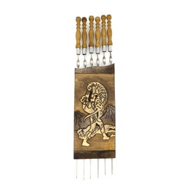 შამფურების ნაკრები OEM A119, 6Pcs, Skewers Set, Silver