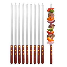 შამფურების ნაკრები OEM 17073152, 10Pcs, Skewers Set, Silver