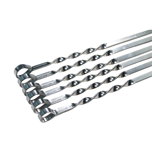 Skewers Set Discovery YT07 Craft box, 6Pcs, Silver