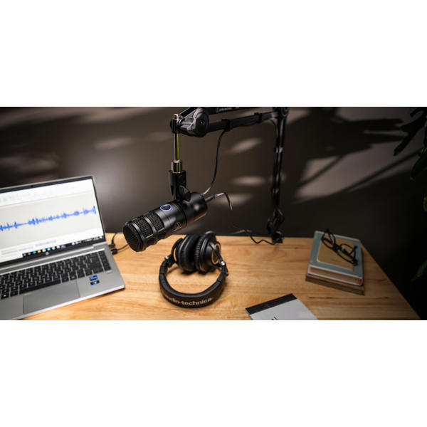 Podcast Microphone Audio-Technica AT2040USB Hypercardioid Dynamic, USB, Black