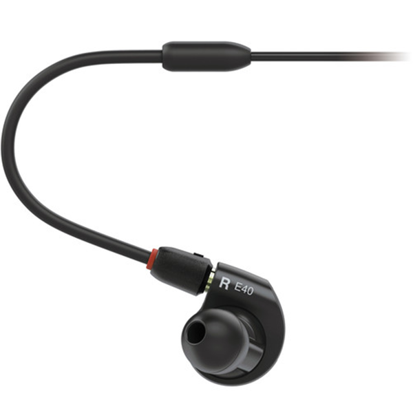 ყურსასმენი Audio-Technica ATH-E40, In-Ear Monitor Headphones, Wired, 3.5mm, Black