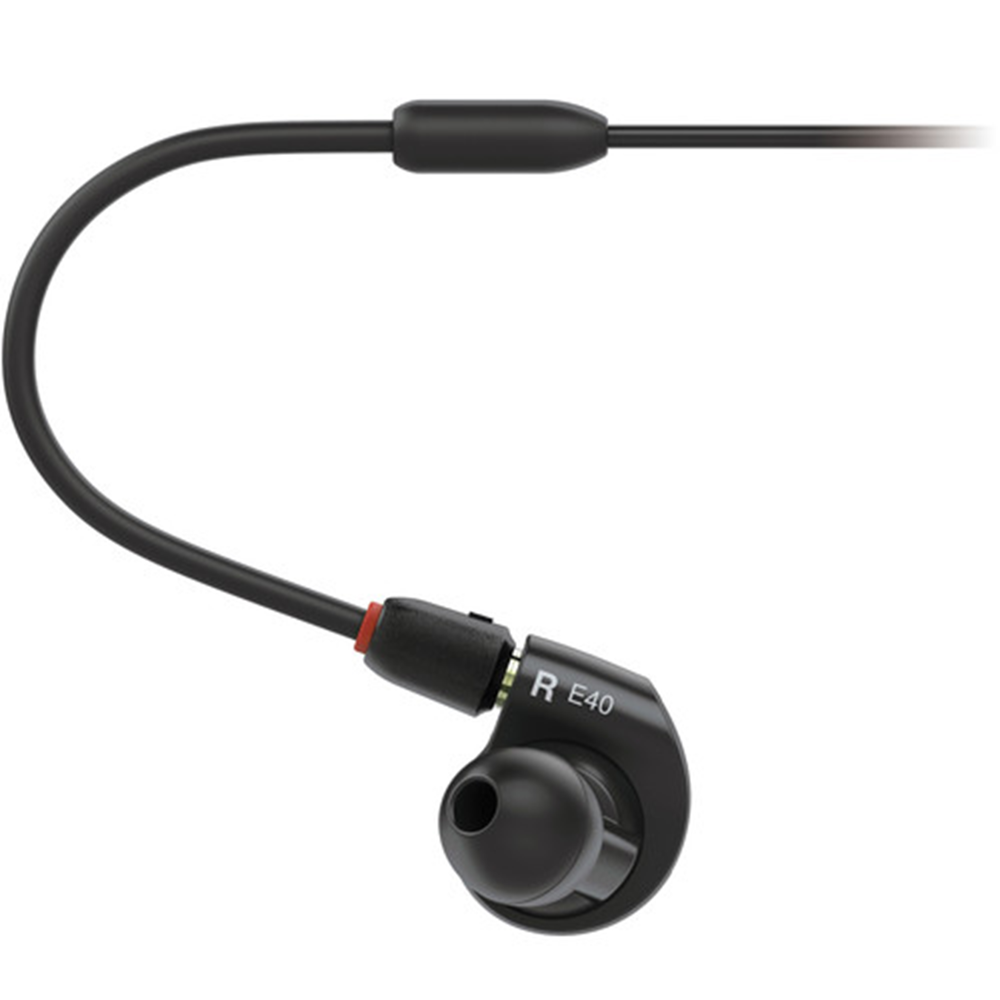 ყურსასმენი Audio-Technica ATH-E40, In-Ear Monitor Headphones, Wired, 3.5mm, Black