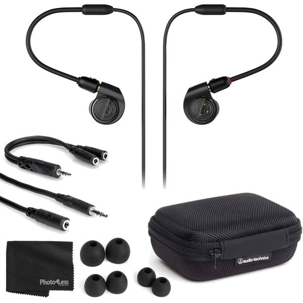 ყურსასმენი Audio-Technica ATH-E40, In-Ear Monitor Headphones, Wired, 3.5mm, Black