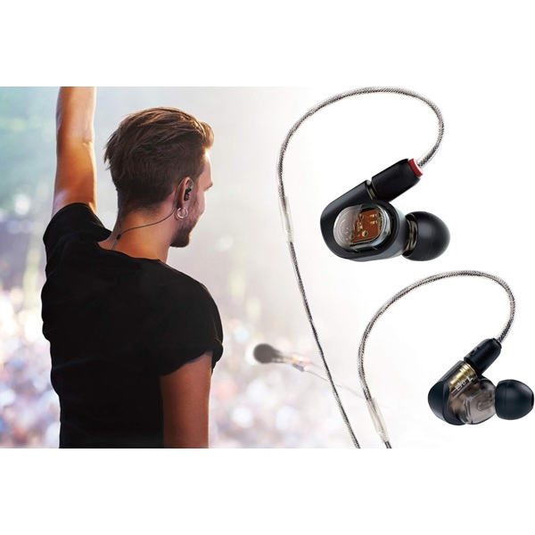 ყურსასმენი Audio-Technica ATH-E70, In-Ear Monitor Headphones, Wired, 3.5mm, Black