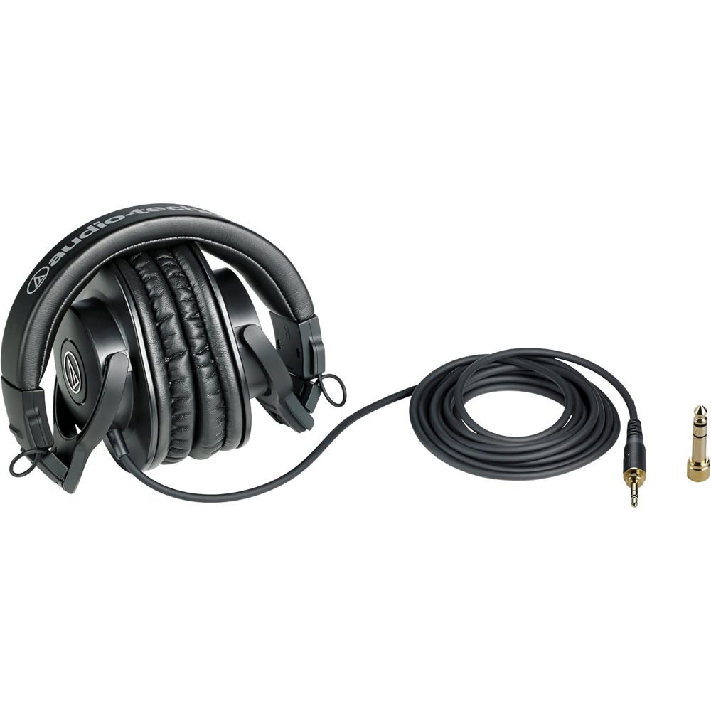 ყურსასმენი Audio-Technica ATH-M30X, Headset, Wired, 3.5mm, 6.3mm, Black