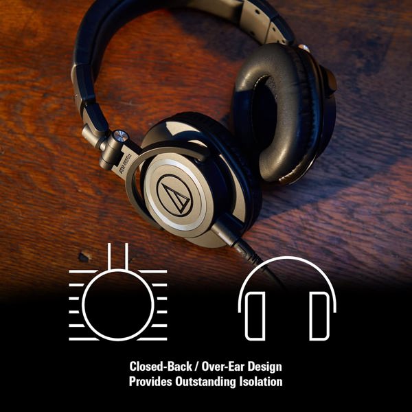 ყურსასმენი Audio-Technica ATH-M50X, Headset, Wired, 3.5mm, 6.3mm, Black
