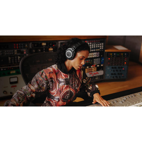 ყურსასმენი Audio-Technica ATH-M50X, Headset, Wired, 3.5mm, 6.3mm, Black