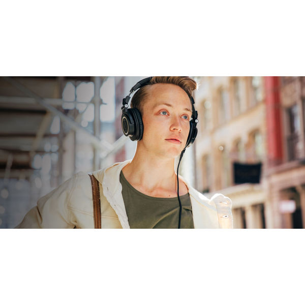 ყურსასმენი Audio-Technica ATH-M50X, Headset, Wired, 3.5mm, 6.3mm, Black