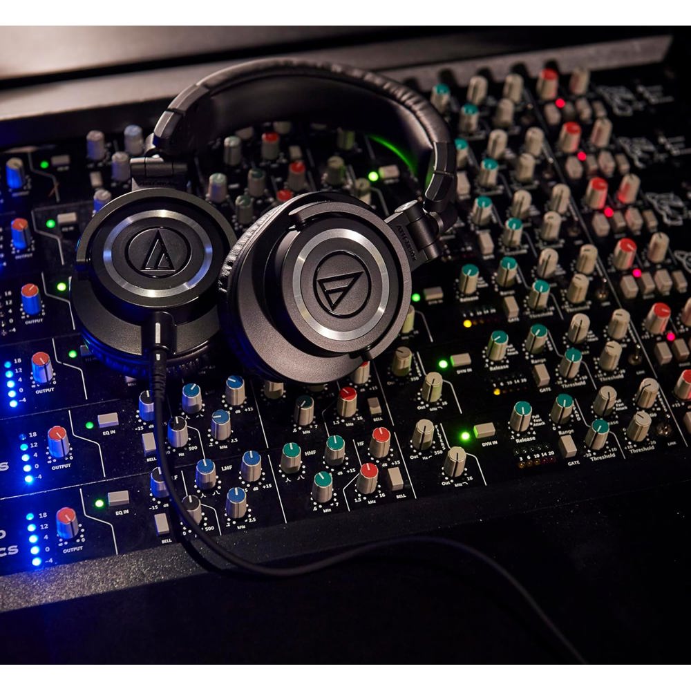 ყურსასმენი Audio-Technica ATH-AVC200, Headset, Wired, 3.5mm, 6.3mm, Black