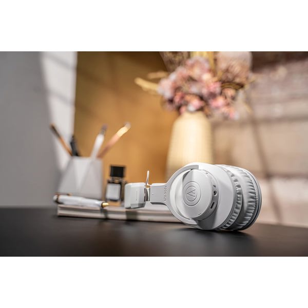 ყურსასმენი Audio-Technica ATH-M20XBTWH, Headset, Wireless, Bluetooth, 3.5mm, White
