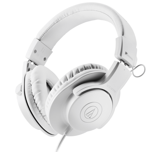 ყურსასმენი Audio-Technica ATH-M20XWH, Headset, Wired, 3.5mm, 6.3mm, White