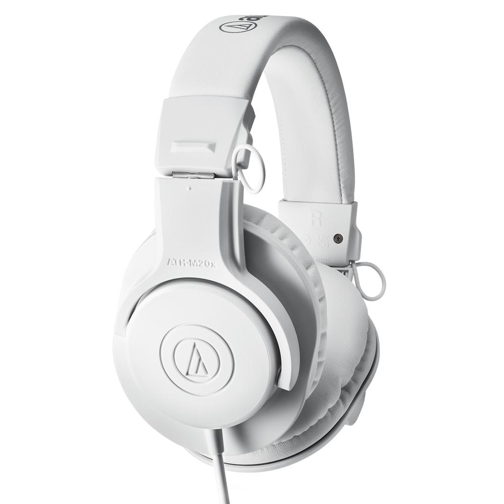 ყურსასმენი Audio-Technica ATH-M20XWH, Headset, Wired, 3.5mm, 6.3mm, White