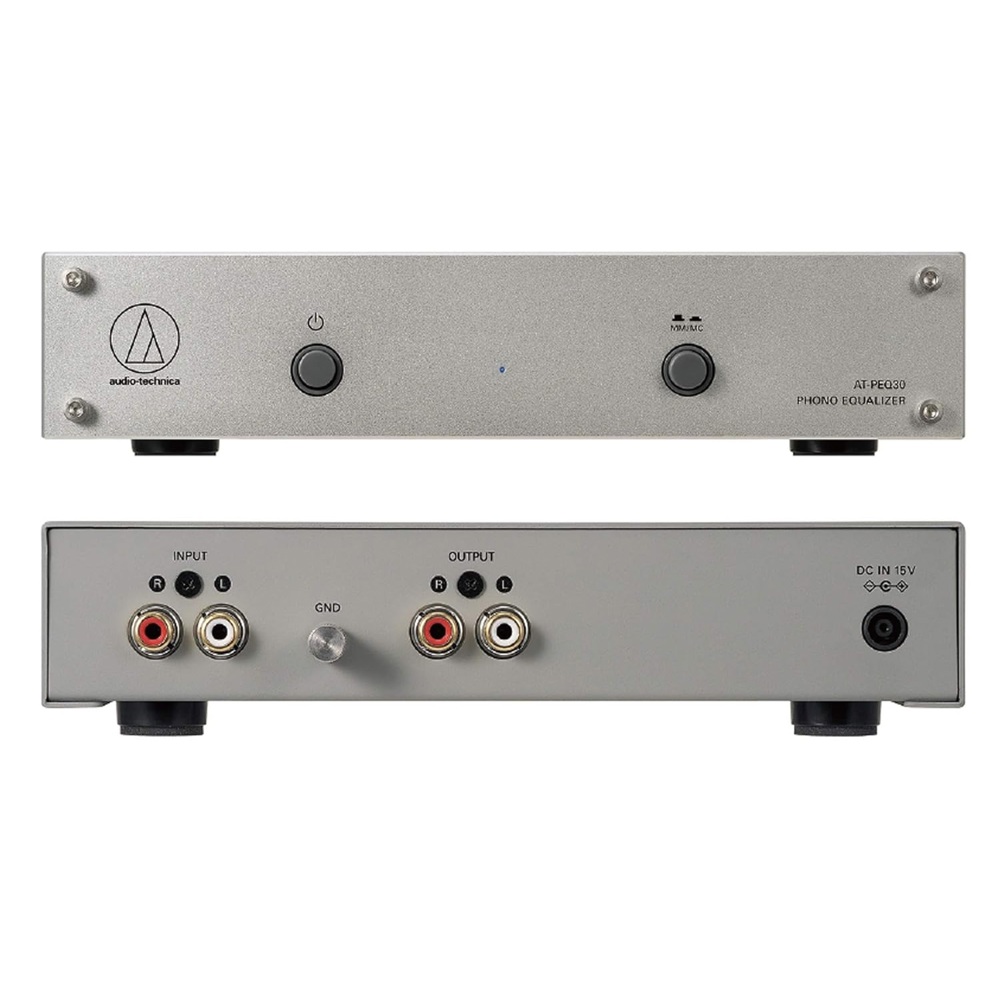 Phono Equaliser with MM MC Inputs Audio-Technica AT-PEQ30, Silver