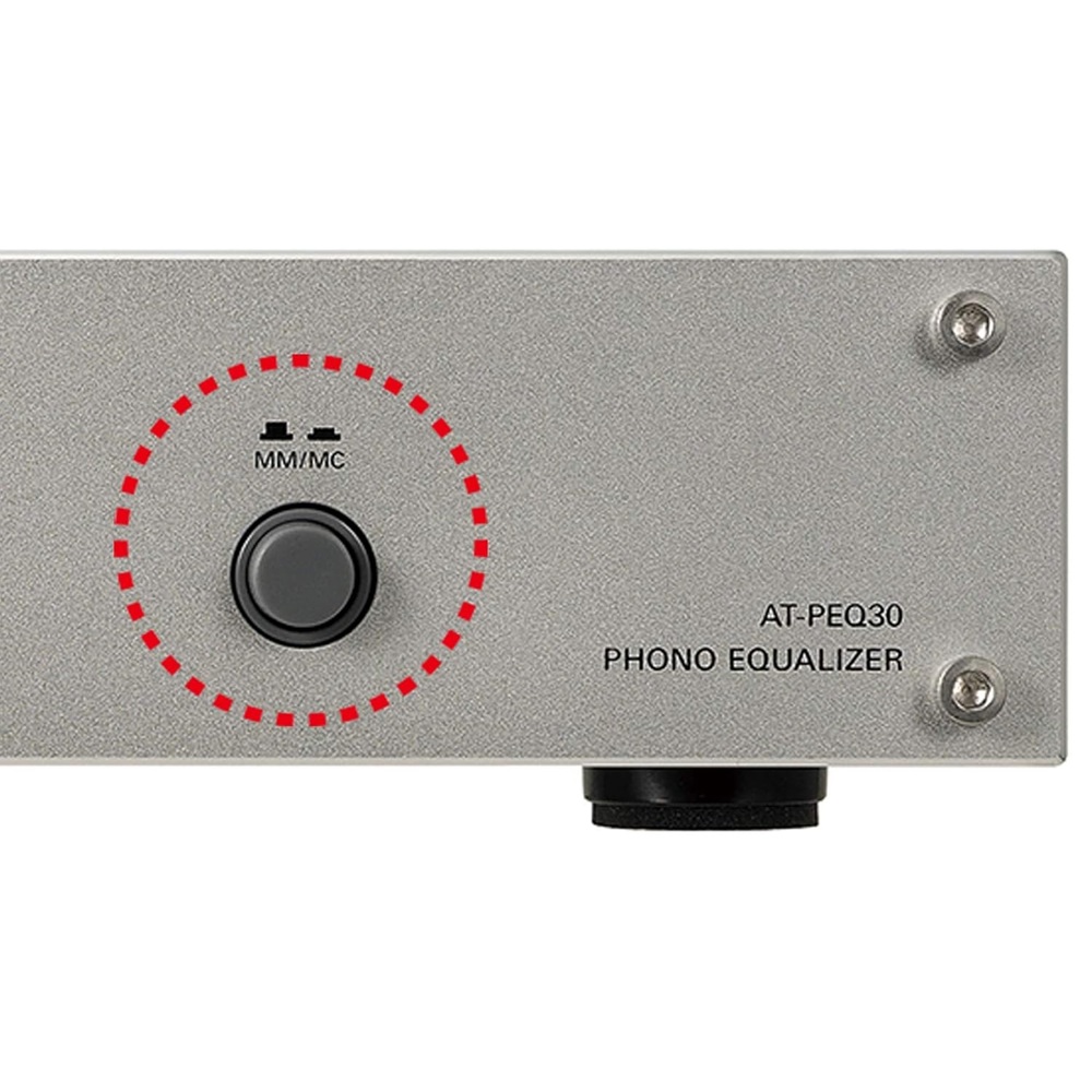 Phono Equaliser with MM MC Inputs Audio-Technica AT-PEQ30, Silver