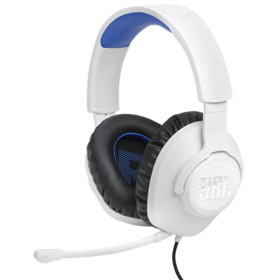 ყურსასმენი JBL JBLQ100PWHTBLU Quantum 100P Console, Gaming Headset, Wired, 3.5,mm, White/Blue