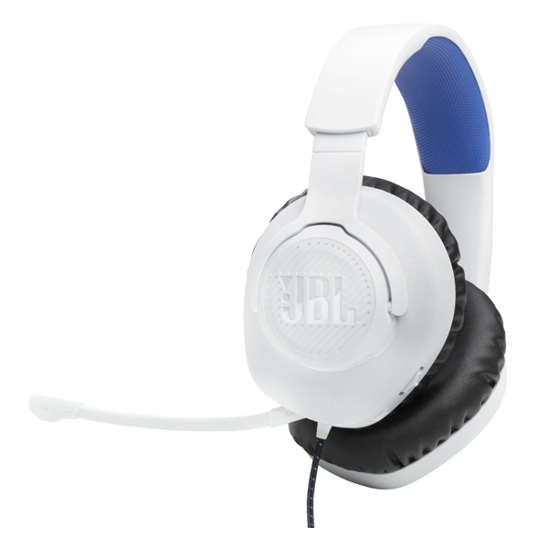ყურსასმენი JBL JBLQ100PWHTBLU Quantum 100P Console, Gaming Headset, Wired, 3.5,mm, White/Blue