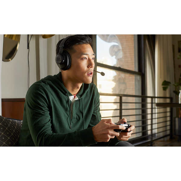ყურსასმენი JBL JBLQ100XBLKGRN Quantum 100x Console, Gaming Headset, Wired, 3.5,mm, Black/Green