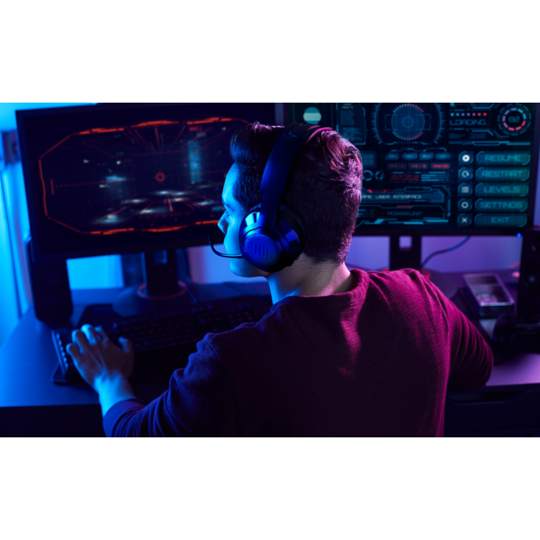 ყურსასმენი JBL JBLQ350WLBLK Quantum 350, Gaming Headset, Wireless, USB, Black