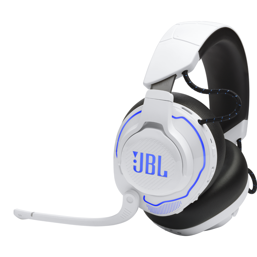 ყურსასმენი JBL JBLQ910PWLWHTBLU Quantum 910P Console, Gaming Headset, Wireless, USB, Bluetooth, 3.5mm, White