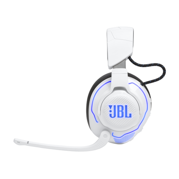 ყურსასმენი JBL JBLQ910PWLWHTBLU Quantum 910P Console, Gaming Headset, Wireless, USB, Bluetooth, 3.5mm, White