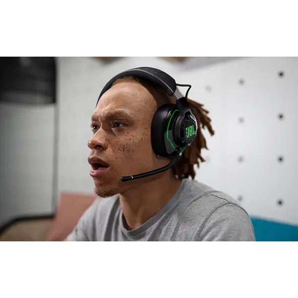 ყურსასმენი JBL JBLQ910XWLBLKGRN Quantum 910X, Gaming Headset, Wireless, USB, Bluetooth, 3.5mm, Black/Green