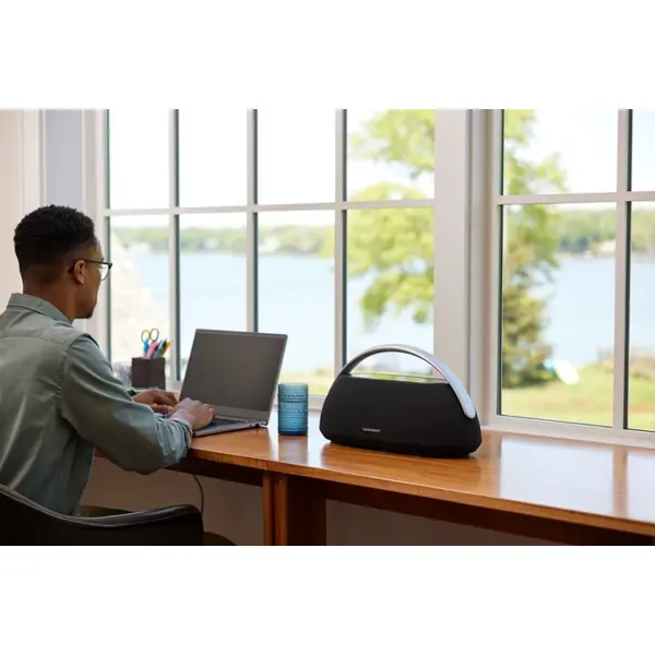 დინამიკი Harman Kardon HKGOPLAY3BLKEP GO+PLAY 3, 160W, Bluetooth, 3.5mm, Speaker, Black