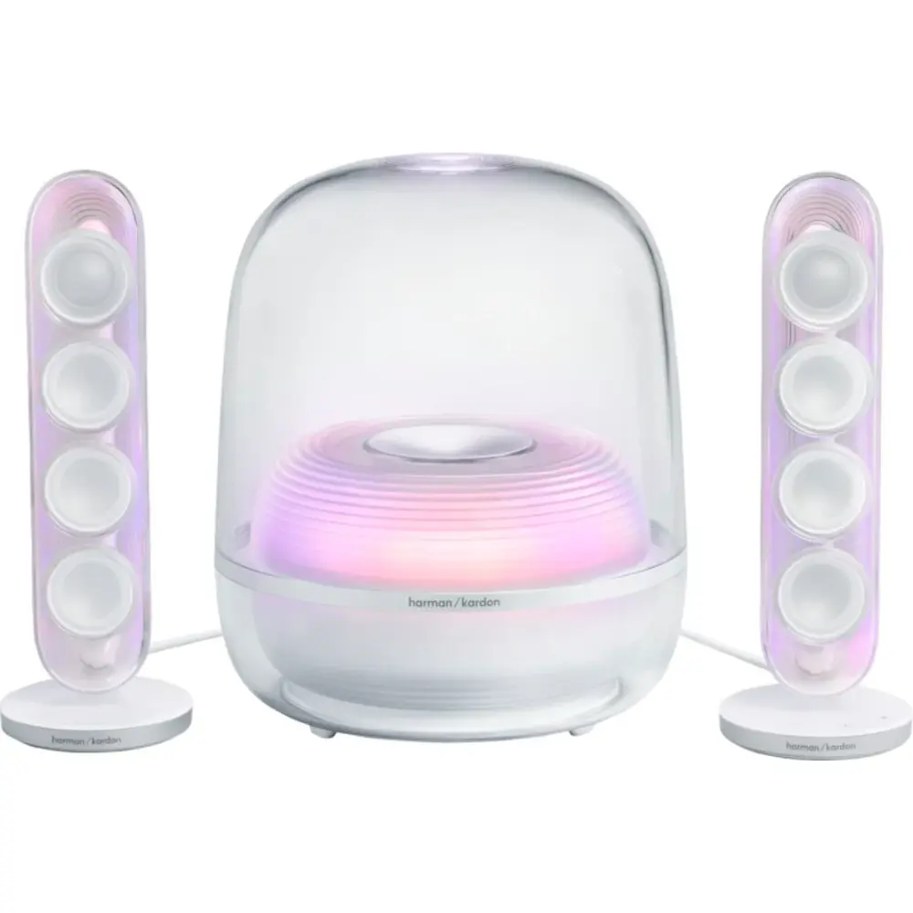 დინამიკი Harman Kardon HKSOUNDSTK5WFWEP Sound Sticks 5, 190W, Bluetooth, WiFi, 3.5mm, Speaker, White