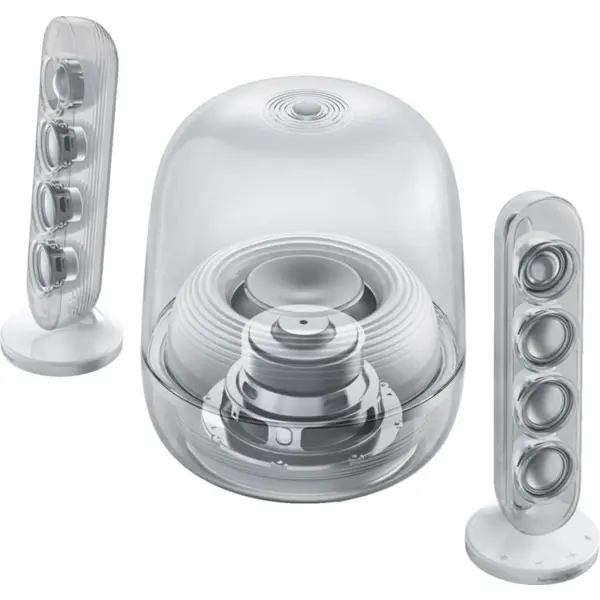 დინამიკი Harman Kardon HKSOUNDSTK5WFWEP Sound Sticks 5, 190W, Bluetooth, WiFi, 3.5mm, Speaker, White