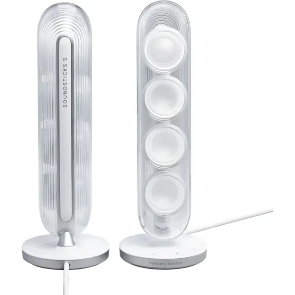 დინამიკი Harman Kardon HKSOUNDSTK5WFWEP Sound Sticks 5, 190W, Bluetooth, WiFi, 3.5mm, Speaker, White